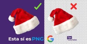 Cómo identificar imágenes PNG con fondo transparente real en Google Imágenes
