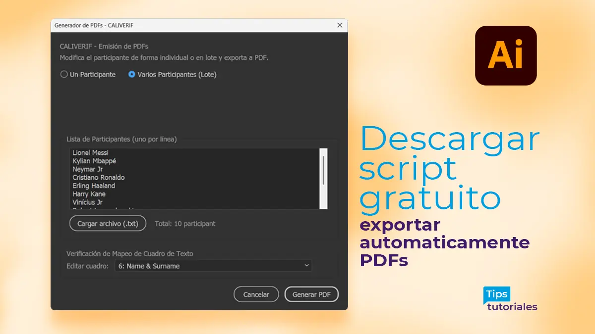 Cómo Guardar Varios PDF Automáticamente en Illustrator (Script Gratis)
