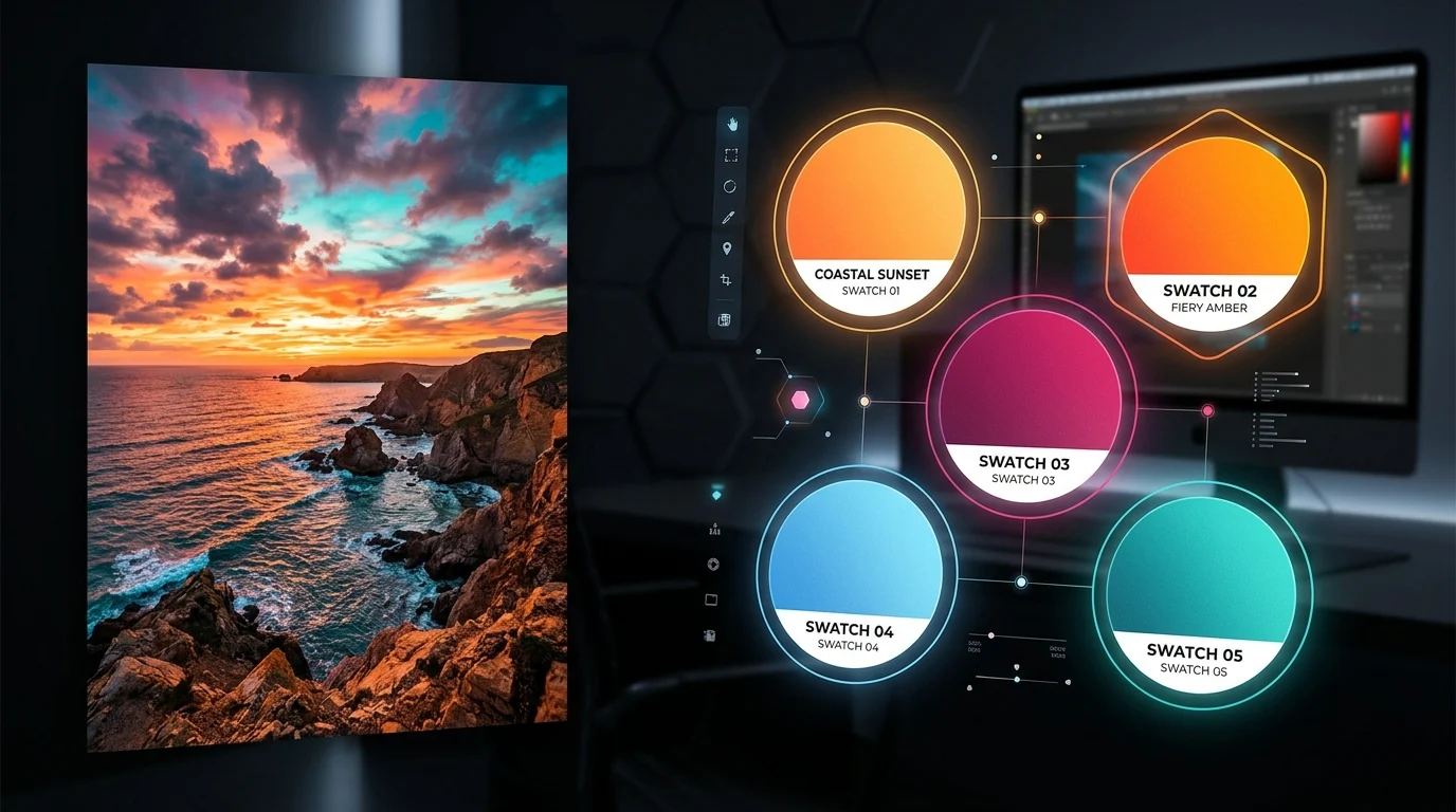 Cómo crear paletas de color con IA en Photoshop desde una foto paso a paso - Tips Tutoriales